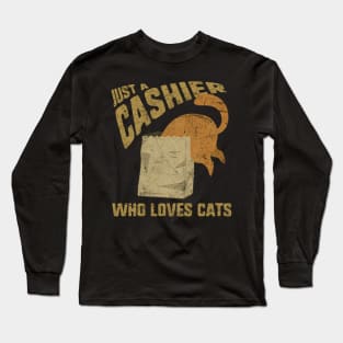 Just A Cashier Who Loves Cats Long Sleeve T-Shirt